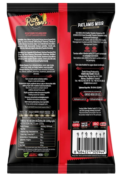 Richcorn Ketçap Çeşnili Popcorn - 2