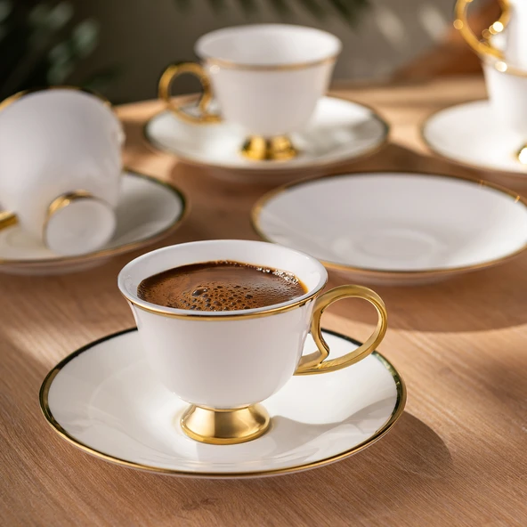 Emsan Rozzental 80 ml 6'lı Kahve Fincan Takımı - Resim 9