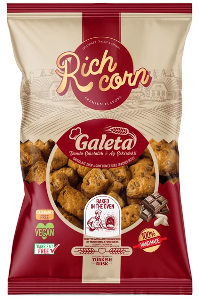 Richcorn Çikolatalı & Ayçekirdekli Galeta - 3
