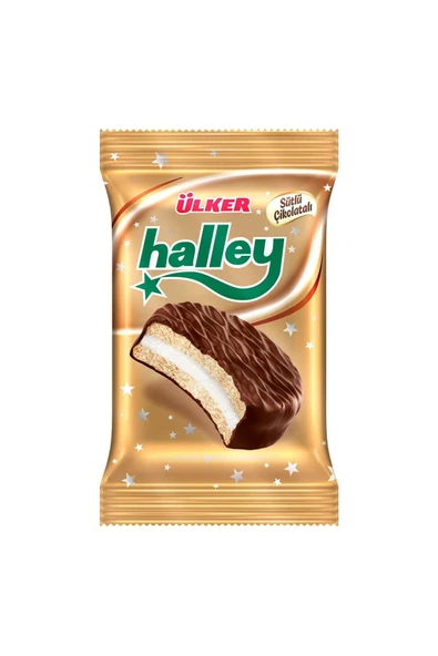 Halley Çikolata Kaplamalı Bisküvi 8'li Paket 30 G x 12 Adet