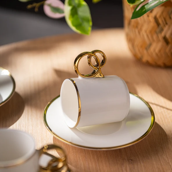 Emsan Wedding 90 ml 6'lı Kahve Fincan Takımı - Resim 7