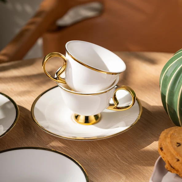 Emsan Rozzental 80 ml 6'lı Kahve Fincan Takımı - Resim 6