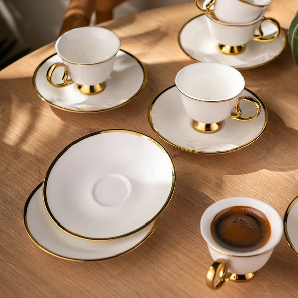 Emsan Rozzental 80 ml 6'lı Kahve Fincan Takımı - Resim 10