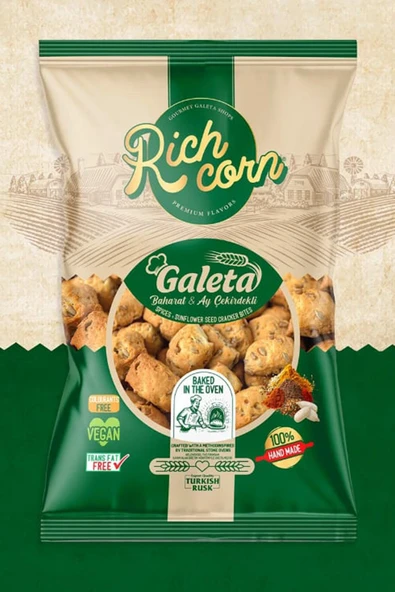 Richcorn Baharatlı & Ayçekirdekli Galeta - 1