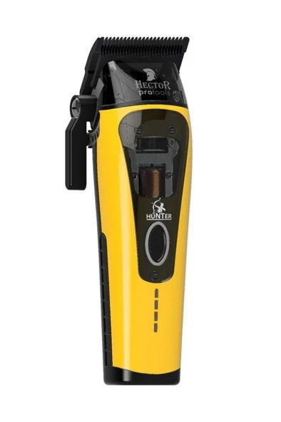 Hector Hunter Profesyonel Saç Tıraş Makinesi Sarı Siyah - 3