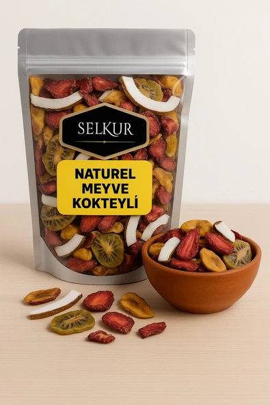 SELKUR  (KARIŞIK KURU MEYVE) Natural Meyve Kokteyl 200 gr (SIFIR ŞEKER-ZERO SUGAR)