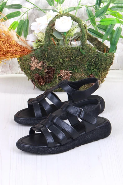 Fort 35904 Mavişim Rahat Esnek Çırt Bağlamalı Kadın Sandalet - Resim 5