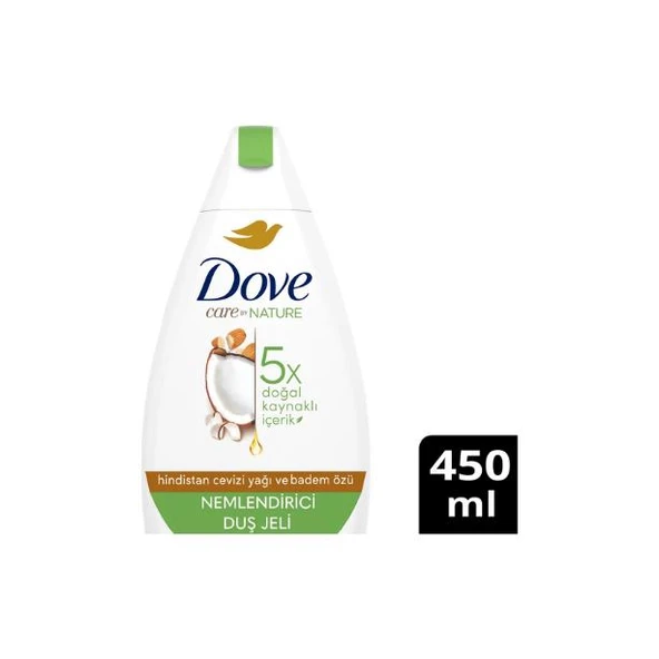 Dove Yenileyici Hindistan Cevizi Yağı ve Badem Özü Nemlendirici Duş Jeli 450 ml