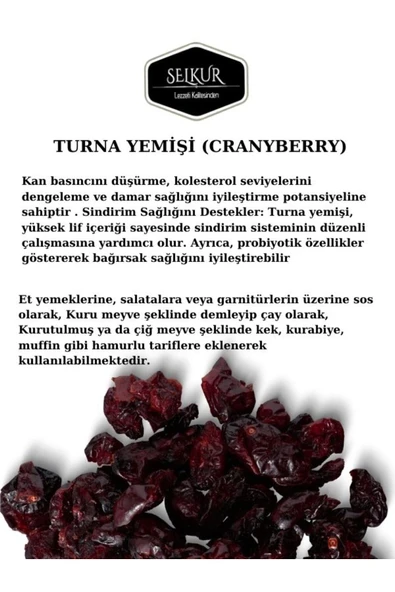 SELKUR Yaban Mersini 200gr 1.kalite (CRANBERRY) - 4