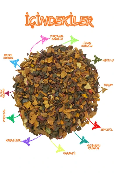 SELKUR  Atom Kış Çayı 100 gr (TROPİK AROMALI-C VİTAMİNİ DEPOSU-ZENGİN IÇERİKLİ) - 3