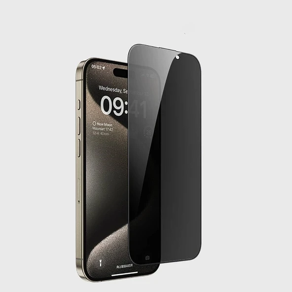 İphone 15 Pro Max Uyumlu Gizliliği Koruma 3D Antistatik Hayalet Ekran Koruyucu ürün görseli