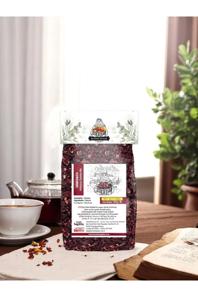 Sevinç Teyze  Hibisküs, Bamya Çiçeği, Mekke Gülü, Nar Çiçeği, Hibiscus Sabdariffa 50g ürün görseli 1