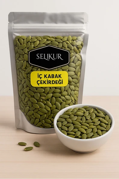 SELKUR  Kabak Çekirdeği Içi 500gr(ÇİĞ, TUZSUZ) ürün görseli 1