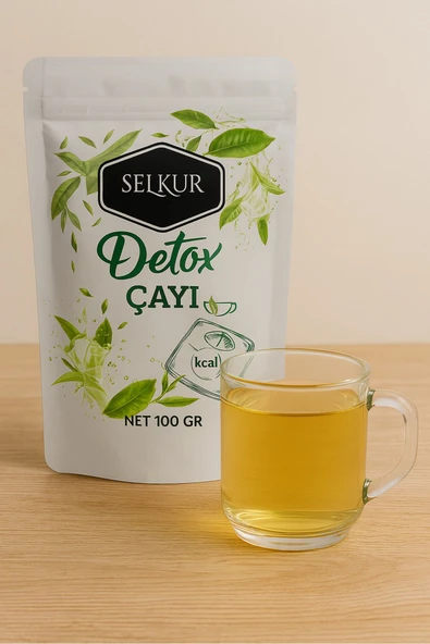 SELKUR  Detox Çayı Elma Aromalı 100gr(DÖKME DEMLEME-KİLO VERMEYE YARDIMCI) ürün görseli 1