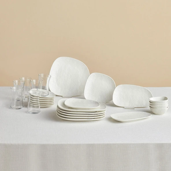 Karaca Forever Bone Cliff 26 Parça 6 Kişilik Kahvaltı Takımı ürün görseli 1