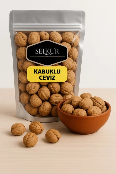 SELKUR  Kabuklu Ceviz 500GR (İNCE KABUK-ELLE SOYULUR) ürün görseli 1
