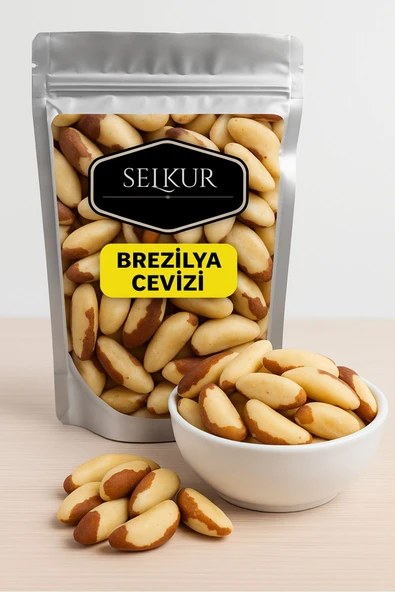 SELKUR  Brezilya Cevizi 250gr Yeni Bütün Tane(KİLİTLİ AMBALAJ, ÇİĞ,TUZSUZ) ürün görseli 1