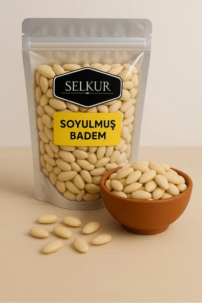 SELKUR  Soyulmuş Badem 200gr ürün görseli 1