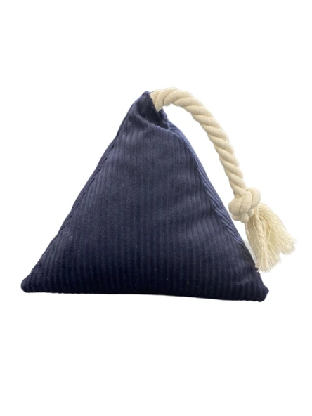 Pet Comfort İpli Prizma Köpek Oyuncağı Lacivert 17x30cm ürün görseli 1