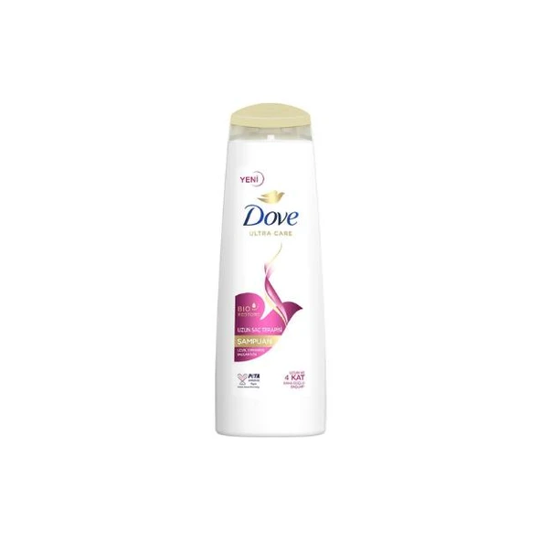 Dove Uzun Saç Terapisi Şampuan Uzun, Yıpanmış Saçlar İçin 400 ml - 2