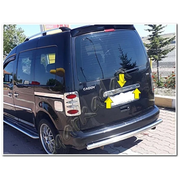 WOC Chrome VW Caddy Krom Bagaj Çıtası 2004-2010 Tek Kapı Paslanmaz Çelik ürün görseli