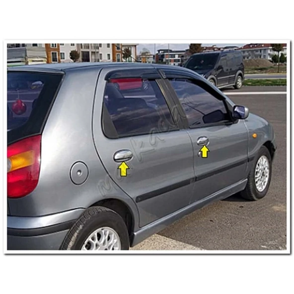 Fiat Palio Krom Kapı Kolu 1998-2011 4 Kapı Paslanmaz Çelik - Resim 3