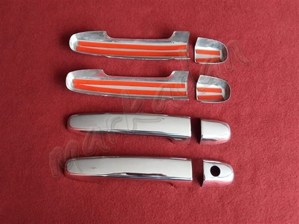 DB Chrome Toyota Prius Kapı Kolu Nikelajı 2005-2010 4 Kapı P.Çelik - Resim 2