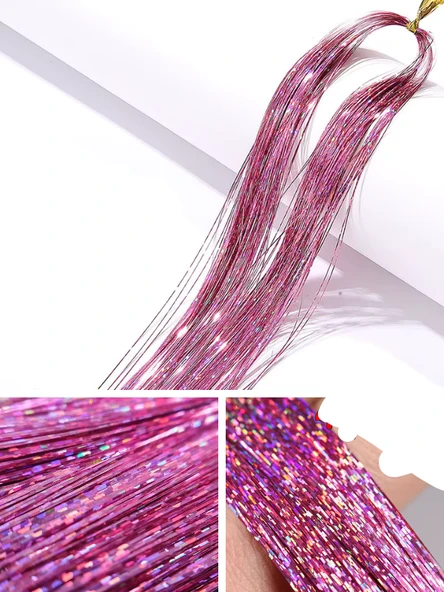 Eagenset Çapari Simi Lazer Hologram Pembe Poşet Sim 36 Metre - Resim 3