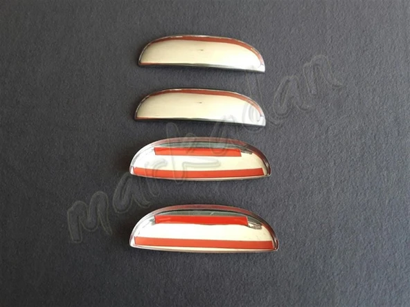 Markadan Fiat Palio Krom Kapı Kolu 1998-2011 4 Kapı Paslanmaz Çelik - Resim 2