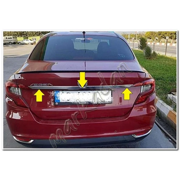 Markadan Fiat Egea Sedan Krom Bagaj Çıtası 2015 Sonrası Paslanmaz Çelik ürün görseli