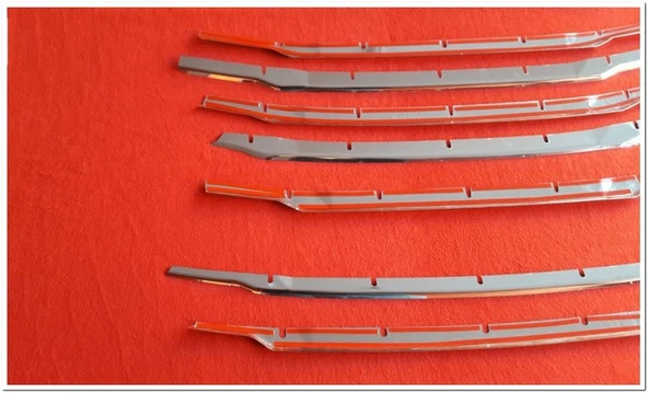 Markadan Ford Tourneo Courier Krom Ön Panjur 2018-2023 Set 7 Parça Paslanmaz Çelik - Resim 4