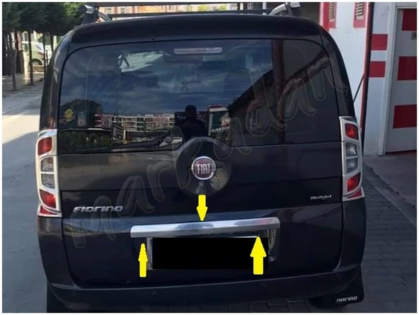 WOC Chrome Fiat Fiorino Krom Bagaj Çıtası 2008-2016 Tek Kapı Paslanmaz Çelik - Resim 2
