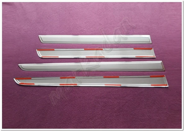 WOC Chrome Peugeot Partner Tepee Krom Yan Kapı Çıtası 2008-2018 4 Parça Paslanmaz Çelik - Resim 3