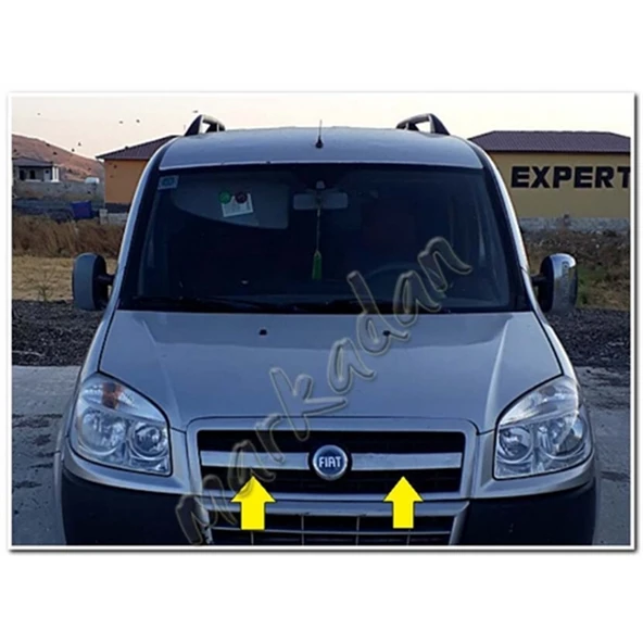 Fiat Doblo Krom Ön Panjur 2006-2012 2 Parça Paslanmaz Çelik ürün görseli