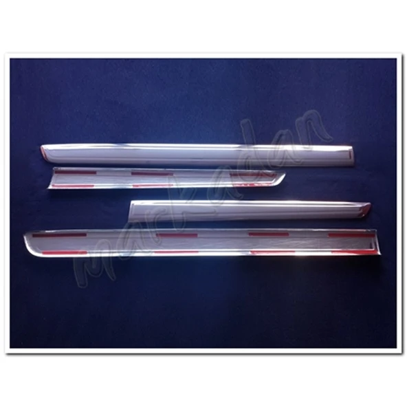 Markadan Renault Kangoo Krom Yan Kapı Çıtası 2008-2020 4 Parça Paslanmaz Çelik - Resim 2