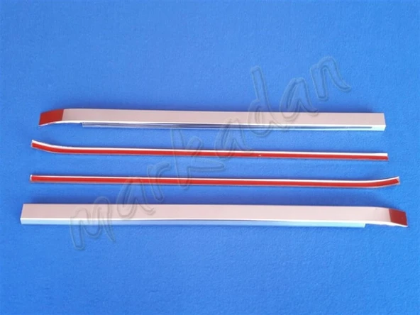 Citroen Nemo Krom Sürgülü Kapı Çıtası 2008 Sonrası 4 Parça Paslanmaz Çelik - Resim 2