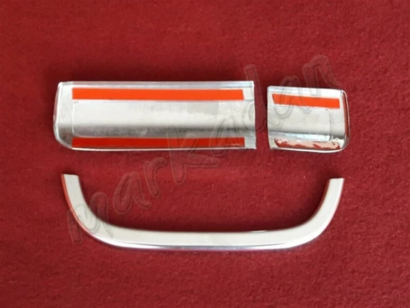 DB Chrome Mercedes Vito Bagaj Açma Nikelajı 2004-2014 3 Parça P.Çelik - Resim 2