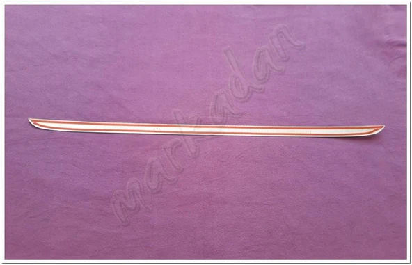 WOC Chrome Dacia Sandero Krom Bagaj Alt Çıta 2006-2012 Paslanmaz Çelik - Resim 2