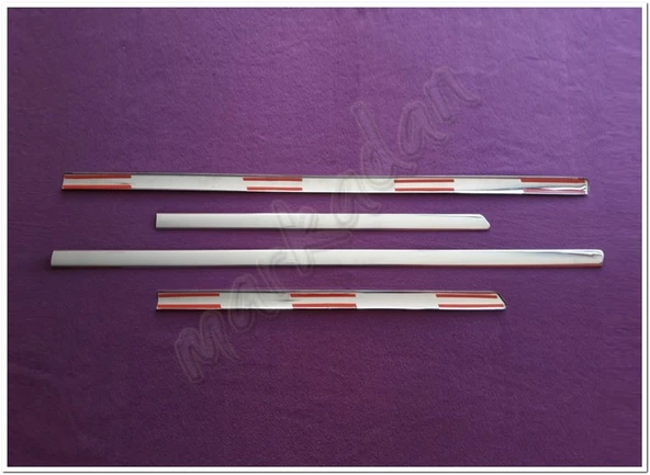 WOC Chrome VW Golf 4 Krom Yan Kapı Çıtası 1998-2004 4 Parça Paslanmaz Çelik - Resim 3