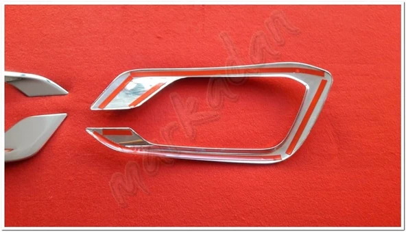 Markadan Fiat Egea Sedan Krom Sis Farı Çerçevesi 2021 Sonrası 2 Parça Paslanmaz Çelik - Resim 4