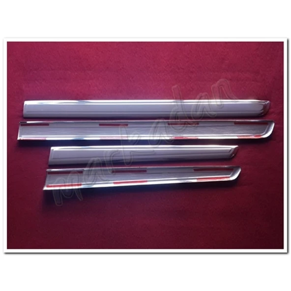 DB Chrome Renault Kangoo Krom Yan Kapı Çıtası 2008-2020 4 Parça P.Çelik - Resim 2