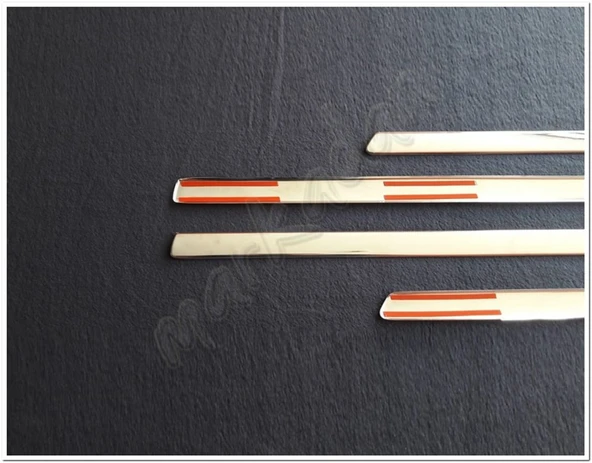 Markadan VW Bora Krom Yan Kapı Çıtası 1998-2004 4 Parça Paslanmaz Çelik - Resim 5