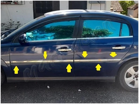 Markadan Opel Vectra C Krom Yan Kapı Çıtası 2002-2009 4 Parça Paslanmaz Çelik ürün görseli