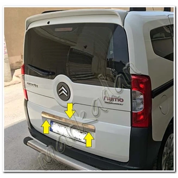 Markadan Citroen Nemo Krom Bagaj Çıtası 2008-2016 Paslanmaz Çelik - Resim 2