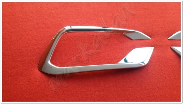 Markadan Fiat Egea Sedan Krom Sis Farı Çerçevesi 2021 Sonrası 2 Parça Paslanmaz Çelik - Resim 3