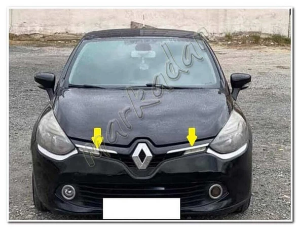 DB Chrome Renault Clio 4 Ön Panjur Nikelajı 2012-2017 2 Parça P.Çelik - Resim 2