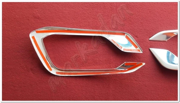 DB Chrome Fiat Egea Sedan Sis Farı Çerçeve Nikelajı 2021 Sonrası 2 Parça P.Çelik - Resim 2