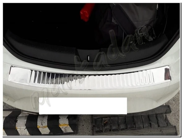 Markadan Renault Megane 4 Sedan Krom Arka Tampon Eşiği 2016 Sonrası Paslanmaz Çelik - Resim 4
