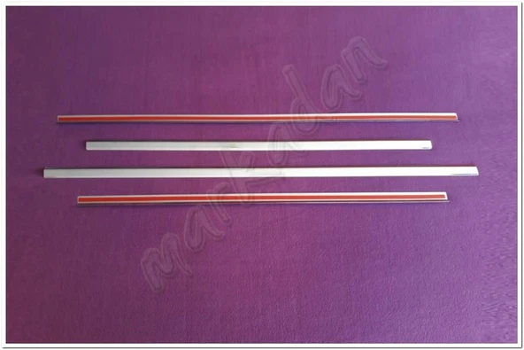 WOC Chrome Mazda 3 Sedan Krom Cam Çıtası 2003-2009 4 Parça Paslanmaz Çelik - Resim 2