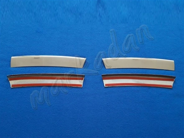 VW Golf 4 Krom Ön Panjur 1998-2004 4 Parça Paslanmaz Çelik - Resim 2